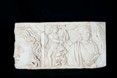 Fragment of a sarcophagus by Roman